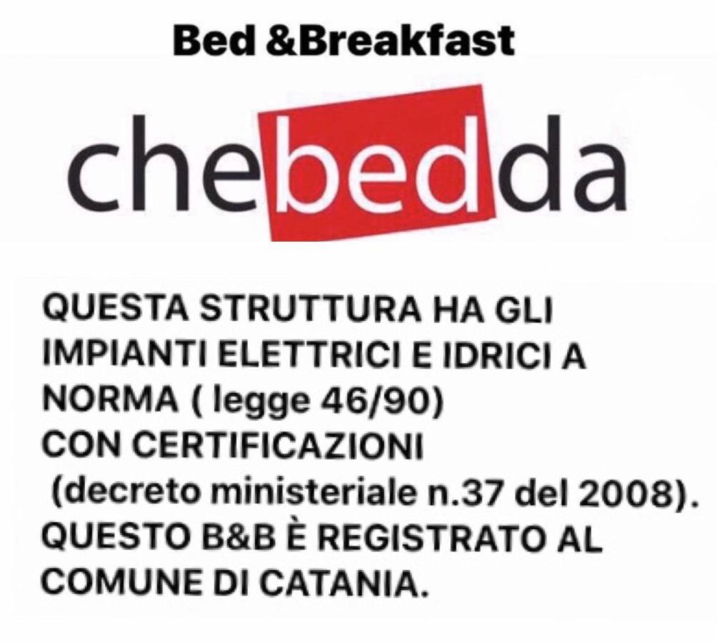 Chebedda B&B Катания Экстерьер фото